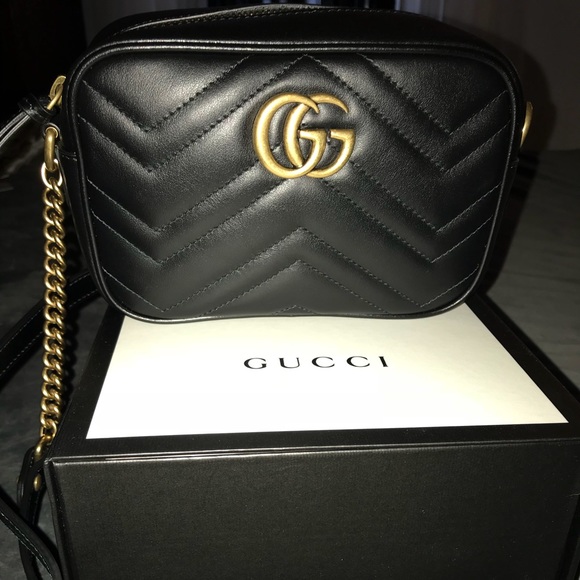 Gucci Handbags - Gucci GG Marmont Mini Matelassé Camera Bag